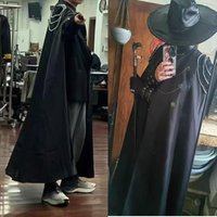 Royal Gothic Steampunk Cloak Men Party Hoodied Cloak Wizard Robe Cape Medieval Renaissance Warrior King Guard Victorian Cloak