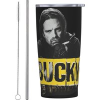 Bucky Thunderbolts Original Print Tumbler Vacuum Insulated Thermal Cup with Lid Straw Double Wall Mugs Spill Proof