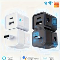 2 in 1 Smart WiFi Charger with Timing Function/Voice Remote Control Smart Plug Works with Alexa/Google Home/Portable Mini Smart