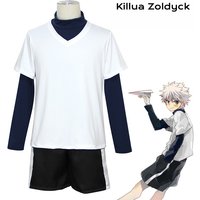 Anime Hunter X Hunter Killua Zoldyck Cosplay Costume Casual Daily Outfit Halloween Carnival Party Role Play Clothes Unisex Suit