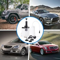 Kit de purge de liquide de frein manuel universel 3L + 1L avec manomètre et 4 adaptateurs – Outil de vidange d'huile de frein pour l'entretien et la purge des freins de véhicules automobiles
