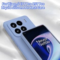 Liquid Silicone Shockproof Skin-friendly Case For Xiaomi 17T Pro 15T Pro Built-in Fleece Camera Lens Sticking Out Protect Cover