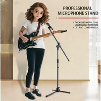 Floor Stand with Adjustable Height + Long Arm, Compatible with Various Accessories, Stable for Tripod Installation, Flexible Adjustment, Sturdy and Durable Metal Material
