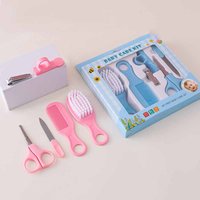 6 stücke Baby Pflege Set Haar Kamm Pflege Pinsel Set Nagel Trimmer Schere Clipper Hygiene Kit Healthcare Werkzeuge Sets für kleinkind Geschenk