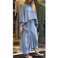Casual Solid Lace-up 2 Piece Set Elegant Skirt Suit Women Autumn O Neck Loose Top Lace-up Irregular Skirt Sets Fall Suit Female