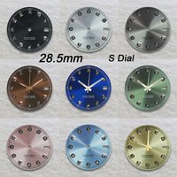28.5mm S Logo Dial NH35 Dial Sunray Diamond Fit NH35/7S Movement Watch Modification Accessories