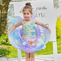 1PC Toddler Pool Floats age 1-5 Little Mermaid Toys,Baby Float Toddler Floaties,Swim Float pool Float