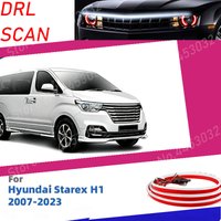 2026 New DRL For Hyundai Starex H1 Grand Starex 2007-2023 Car Hood Light Scan Starting LED Strips Flexible Welcome Light