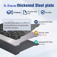 SPARKX i7 Build Plate Double Sided Smooth PET PEO Sheet for Creality SPARKX i7 267x301mm Flexible Spring Steel Plate Heat Bed
