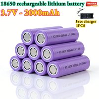 100% Original ICR18650 3.7V 2000mAh Lithium-ion Battery Actual Capacity 25A Discharge FOR Flashlight E-cigarette Battery