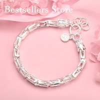 925 sterling silver 8-inch exquisite dragon head bracelet for men and women, fashionable Chinese style party accessories