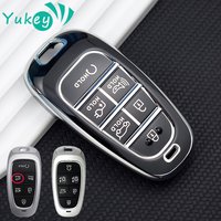 TPU 6 Buttons Car Key Case Cover for Hyundai Tucson Sonata 2020 Grandeur 2020 Sonata Limited Sonata Sel Ev 6 Ev 8 IONIQ 5 NEXO