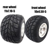 10x4.50-5 11x7.10-5 Inch Rain Tubeless Tires with Aluminum Wheels for Go Kart Front and Rear Wheel Drift Go Kart Accessories.