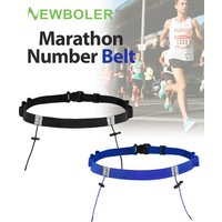 AliExpress NEWBOLER Running Race Number Belt Waist Pack Bib Holder For Triathlon Marathon Cycling Motor With 6 Gel Loops Fitness Sport Accessories