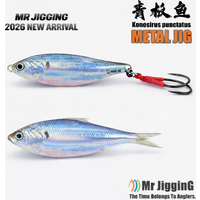 2026 New 3D Konosirus Metal Jig 10g-40g Super Slow Falling Spanish Mackerel Grouper Bonito Jigging Bait Lure Seabass Fishing Sp