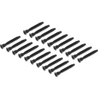 20Pcs M5 M6.3 M7 Hex Socket Countersunk Head Self Tapping Connecting Screws Carbon Steel Furniture Confirmat Screw Black