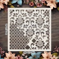 30 * 30cm size diy craft mandala mold for painting stencils stamped photo album embossed paper card on wood, fabric, wall
