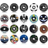 Headset Top Cap Bike Aluminum Alloy Ultralight Stem Cap Compatible With All Road MTB 1-1/8" Fork Steerer
