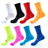 3 Pairs Men Cycling Socks Biking Sport Sock Sweat Absorbent Breathable Compression Soccer Socks Road Bike Sock Cycling Socks Man