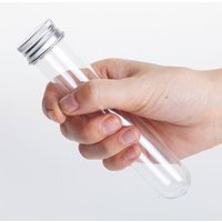 20Pcs Lab 30ml PET Test Tube Bottle Transparent Cylindrical Plastic Refillable Bottle For Mask Candy Data Line 25*110mm