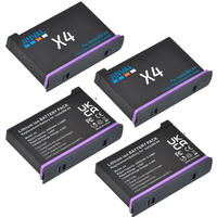 X4 Battery Pack 3.85V/9.24Wh Replacement Batteries&Type C Dual Charger Compatiable with Insta360 X4 Cameras