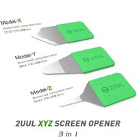 2UUL XYZ LCD Screen Opener Tools Repair Blade Pry Piece for Curved LCD Screen Disassembler 0.1mm Stainless Steel Card
