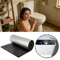 Toilet Tank Liner Waterproof Self-Adhesive Cover 100x40cm Toilet Anti Condensation Kit For Bathtub Shower Sink Bathroom Kitchen