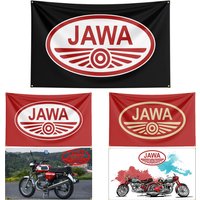 FLAGDOM 90 x150cm JAWA Motorcycle Flag Polyester Printed Banner For Decor