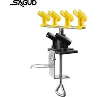 Airbrush-Halter zum Anklemmen, Airbrush-Station, Ständer-Set, 360° ° Rotate hält bis zu 6 Airbrush-Pistolen und Airbrush-Zubehör