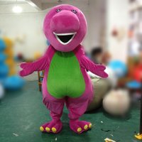 Cartoon Purple Dinosaur Mascot Costumes Adult Cosplay Flying Dragon Full Body Suits Halloween Carnival Party Event Shows Props