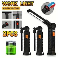 Multifunctional Folding Work Light Portable Rechargeable Flashlight Hook Magnetic Camping Light Outdoor Car Repair Emergency