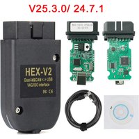 V25.3 For VAG COM HEX-V2 Scanner OBD2 Diagnostic Tool Cable Multi-Language For Audi For SKODA For VW Car