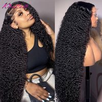 300 Density Thick Full Jerry Curly Wigs Human Hair 13x4 13x6 Lace Front Wigs For Women Pre Plucked HD Lace Frontal Wigs KissLove