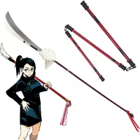 2025 Halloween Carnival Fancy Party Cosplay Props Anime Juju Ka Zenin Maki Spear Playful Cloud Three Section Stick Weapon
