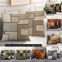 2PCS Stylish Geometric Patterned Pillowcases , Suitable for decorative pillow covers for bedrooms, living rooms and sofas.