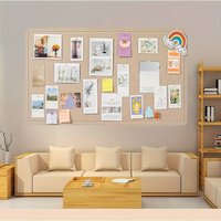 Felt Wall Panel Stickers Message Board Photo Wall Works Background Wall Cork Bulletin Display Board Decor