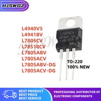 10pcs NEW L7805ABV L4941BV L7805CV L4940V5 L7805ACV-DG L7805ACV L7805ABV-DG L78S18CV Linear voltage regulator TO-220