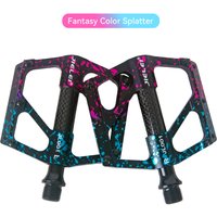 AliExpress RUJIXU Bike Pedals MTB Flat Pedal Ultralight Carbon fiber tube Aluminum Bicycle Flat Cycling Pedals Anti-Slip MTB Bicycle Pedals