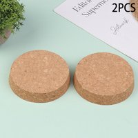 2Pcs/lot Multi Size Lab Top DIA 74mm-103mm Wood Big Cork Thermos Bottle Stopper Essential Oil Pudding Glass Bottle Lid