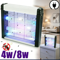 UV Electric Mosquito Killer Lamp Indoor Fly Trap with Hanging Hook Silent Bug Zapper for Home Hotel Restaurant Insect Killer