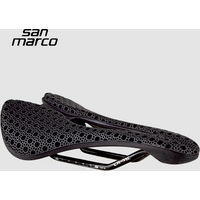 3D-Gedruckter San Marco Saddle Road Grave MTB Fahrradsattel 245*141mm CrMo Stahlschiene Fahrradsitz Komfortabel Atmungsaktiv Fahrradzubehör