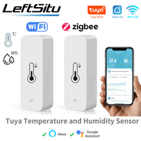 Czujnik temperatury i wilgotności Tuya WiFi Zigbee Inteligentny domowy higrometr wewnętrzny Monitorowanie przez aplikację Współpracuje z Google Home