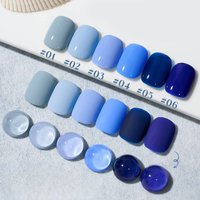 MIANEL 12ML Spring kelaiyin Blue Series Jelly Gel Nail Polish 2026 New Ice Blue Nail Polish Blue Nails Green Nails 1-12pcs