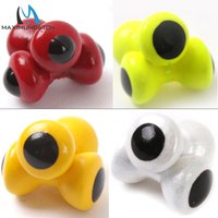 Maximumcatch 25pc Painted Lead Eyes Fly Tying Beads 4.0mm 4.8mm Multi Colors Dumbbell Fly Tying Material