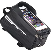 AliExpress NONE Waterproof Bike Front Frame Bag for Bike & Mountain Bicycle, TPU Touch Screen Phone Pocket, Large Storage Bag Fits 6.5'' Phone