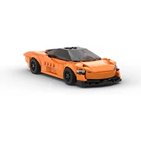 Moc Speed Speed Tail Racer Cars City Sports Vehicle Building Blocks Creative Garage Toys for Boys Classic