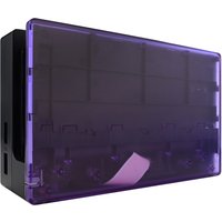 eXtremeRate Clear Altomic Purple DIY Faceplate Replacement Housing Shell for NS Switch Dock - Dock NOT Included