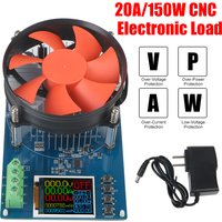 Battery Tools Monitor Discharger 150W 20A DC Adjustable Testing Module Electronic Load 4-wire Lithium Battery Tester US Plug