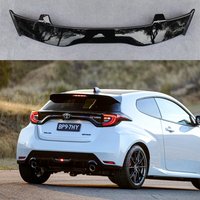 For Toyota Yaris SpoilerMK3 MK4 Rear Wing Extension Cap Tail Car Tuning Accessories ABS Carbon Fiber Style GR Yaris 2009-2023
