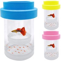 Plastic Mesh Floating Hatching Box Shrimp Guppy Transparent Floating Fish Breeding Isolation Box Detachable Aquarium Breeder